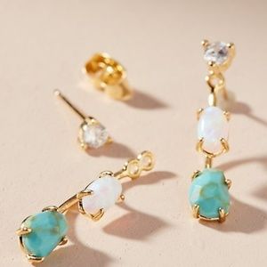 Anthropologie Finola Front-Back Earrings